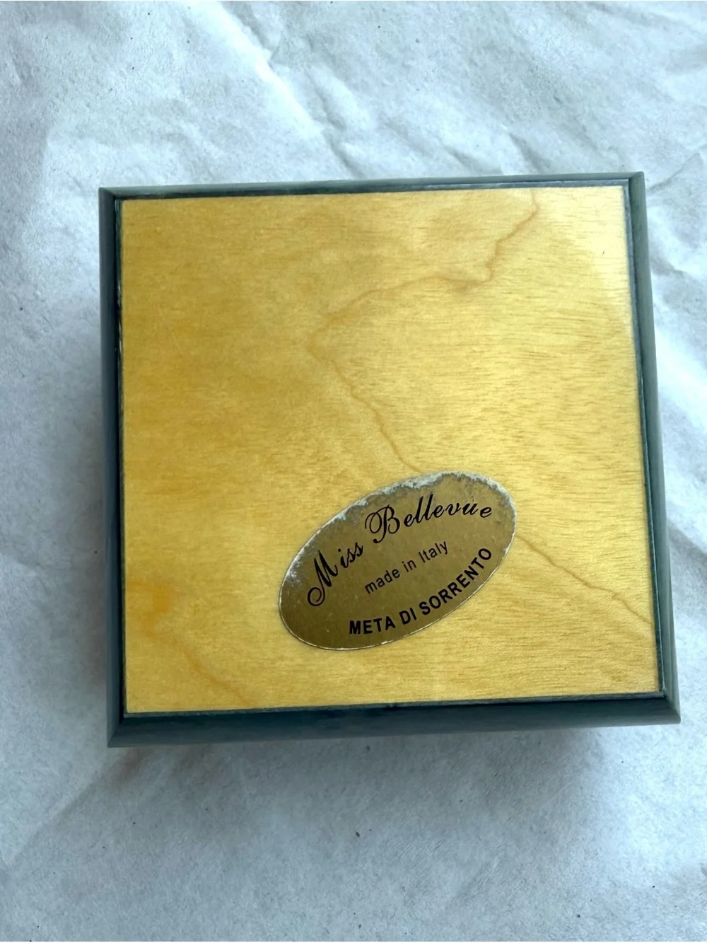 Hand-Painted Floral Wooden Trinket Box
